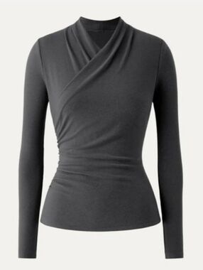 NWT OGL Gray Wrap Top